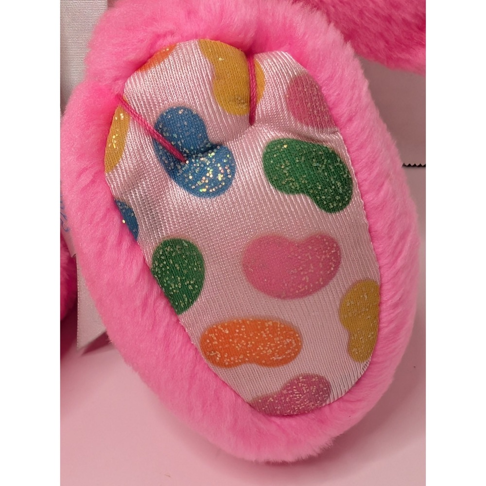 Vintage 1989 Yum Yum Pink Bunny Plush Cookie Candy Hearts Valentine Stuffed - Picture 5 of 13
